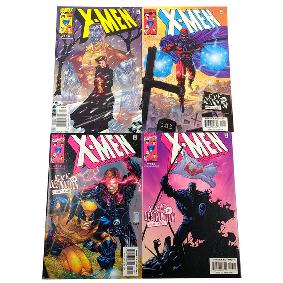 X-Men Lot Run 4 Comics 110 111 112 113 NM VF Marvel Comics 2001 - Picture 1 of 2